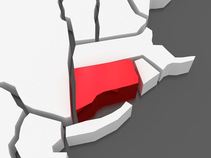 3d connecticut map