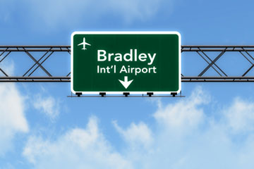 bradley international airport sign