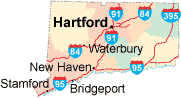 Connecticut map