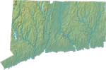 Connecticut relief map