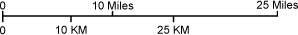 Connecticut map scale